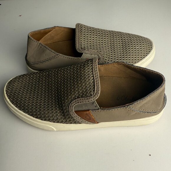 Olukai Pehuea Breathable Slip On Shoes with Drop In Heel Clay Womens Size 5 Yout - Picture 7 of 9